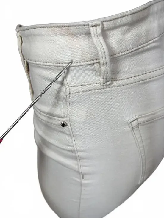 White House Black Market Y2k Cream Cropped Pants. Spring Y2K. Size 2. - Picture 6 of 11